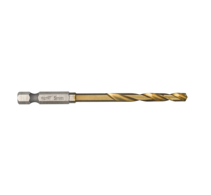 Свердло по металу RedHEX SHOCKWAVE™ HSS-TiN MILWAUKEE, Ø5,0х80х31мм