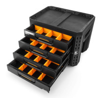 Ящик для инструментов TOUGHBUILT TB-B1-D-74 StackTech большой с 4 выдвижными ящиками