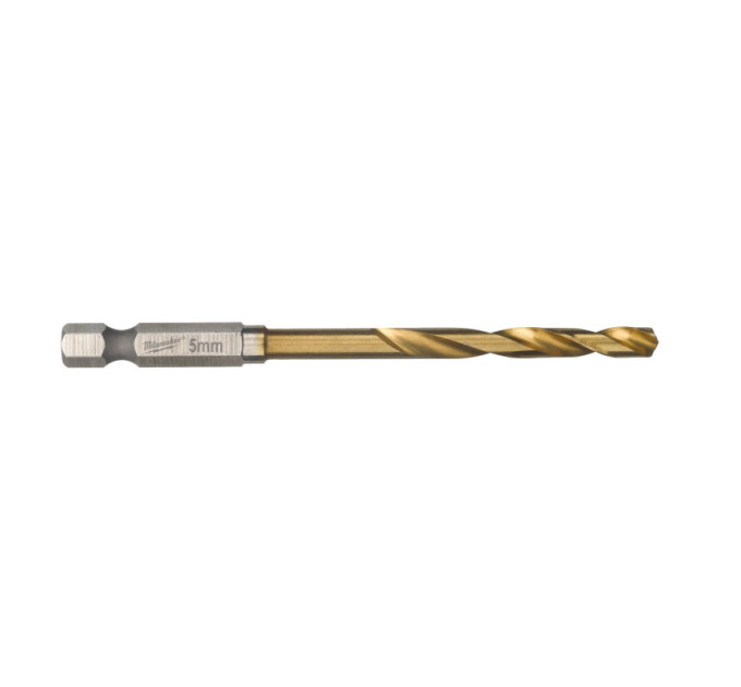 Свердло по металу RedHEX SHOCKWAVE™ HSS-TiN MILWAUKEE, Ø5,0х80х31мм, (10шт)