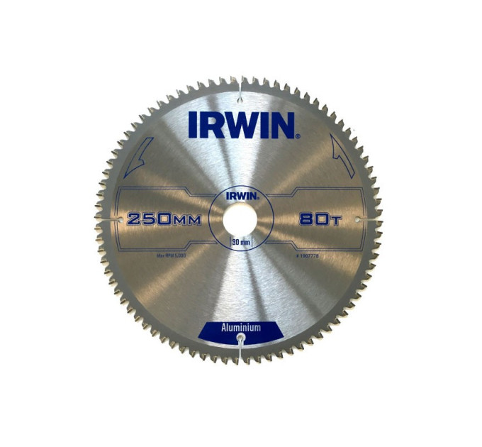 Диск пильный по алюминию 250х80х30, IRWIN