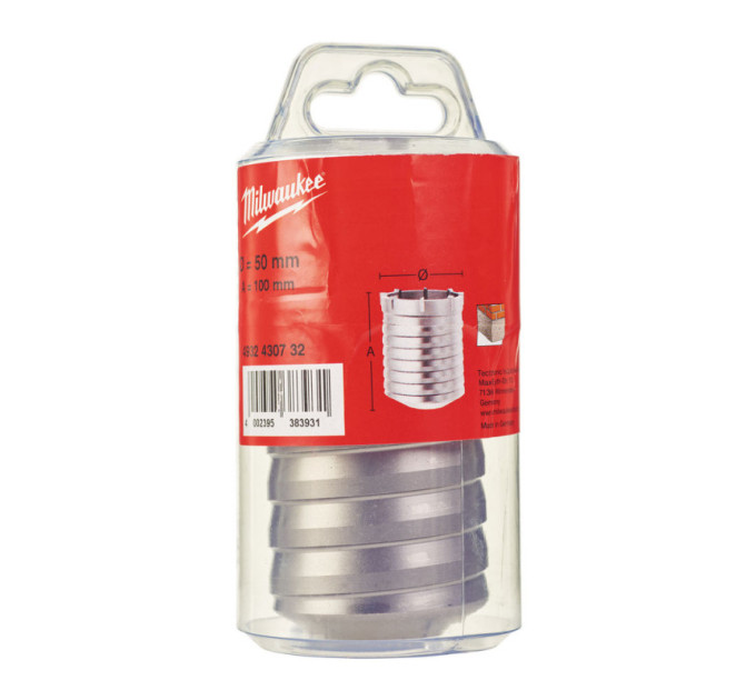 Коронка з бетону SDS-MAX TCT MILWAUKEE, Ø50x100мм