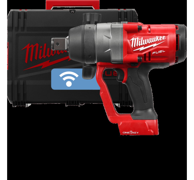 Гайковерт аккумуляторный бесщеточный MILWAUKEE 1'' (2400Нм) M18 ONEFHIWF1-0X, с кольцом (каркас)
