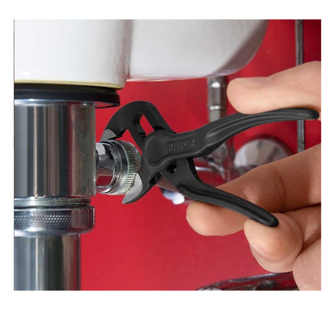 Клещи сантехнические переставные высокотехнологические, Ø28мм Cobra KNIPEX XS 87 00 100, фосфат