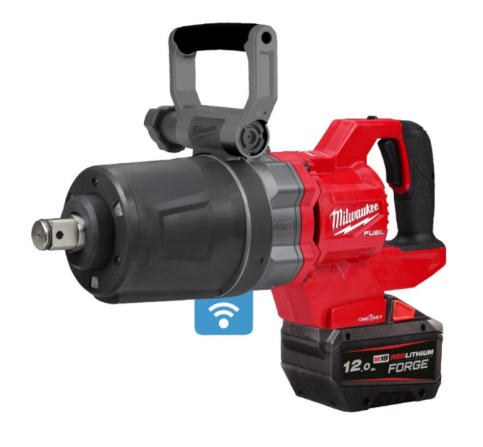 Гайковерт аккумуляторный бесщеточный MILWAUKEE 1'' (2711Нм) M18 ONEFHIWF1DS-121C, (ЗУ+1ак.) FORGE™