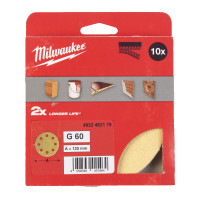 Шліфувальне коло HP MILWAUKEE Ø125/8 HL, зерно 60, (10шт)