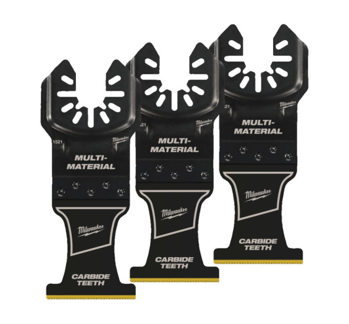 Полотно для мультитулу Bi-Metal Carbide OPEN-LOK™ MILWAUKEE, 35х38мм, (3шт), (мультиматеріал)