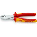 Кусачки боковые (бокорезы) особой мощности, Ø4,2мм, 200мм VDE KNIPEX 74 06 200, хромированные