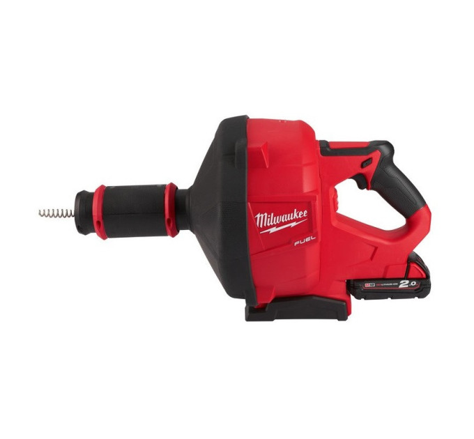 Машина прочистная аккумуляторная MILWAUKEE M18 FDCPF10-201C трос 10мм (ЗУ+1акк.Х2Ач+ведро)