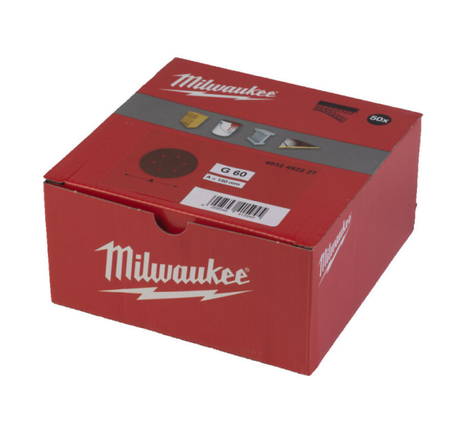 Шліфувальне коло MILWAUKEE Ø150/6 HL, зерно 60, (50шт)