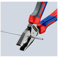 Пассатижи (плоскогубцы) особой мощности Ø11,5мм, 180мм KNIPEX 02 02 180, фосфатированные