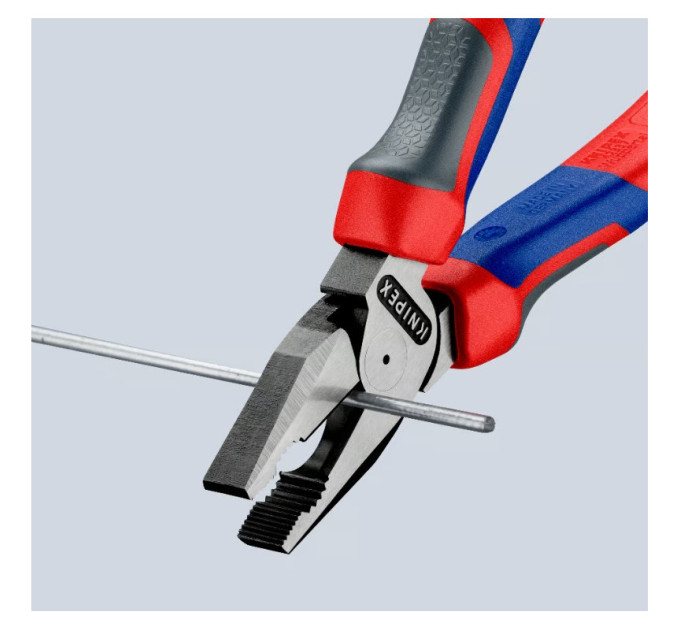 Пассатижи (плоскогубцы) особой мощности Ø11,5мм, 180мм KNIPEX 02 02 180, фосфатированные