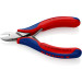 Кусачки боковые (бокорезы) для электроники, Ø1,3мм, 115мм KNIPEX 77 22 115 SB, хромированные