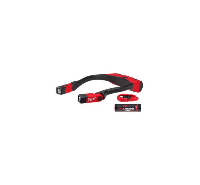 Фонарь светодиодный аккумуляторный шейный (зарядка через USB) MILWAUKEE L4 NL400-301