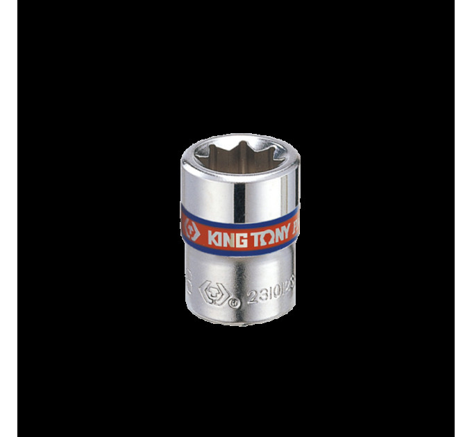 Головка торцевая хромированная 1/4" KING TONY, 5/16", (звезда 8 гранн.)
