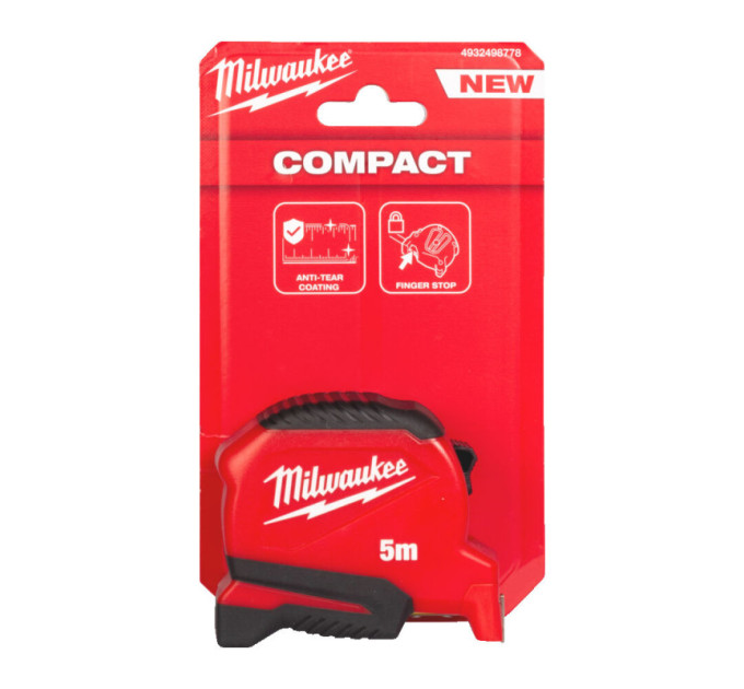 Рулетка Pro Compact MILWAUKEE (Gen 2), 5м, (25мм)