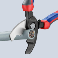 Ножницы для резки кабелей, Ø20мм / 70мм², 200мм KNIPEX 95 12 200 SB, фосфатированные