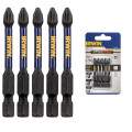 Бита IMPACT PRO 1/4"/57мм PZ2 5шт, IRWIN