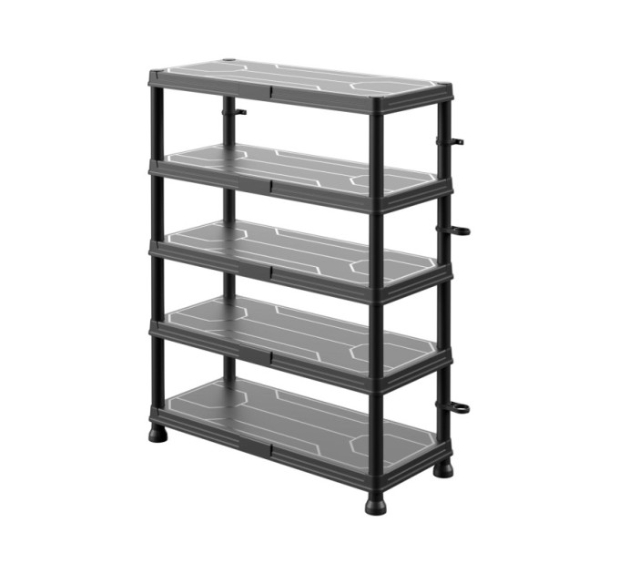 Система стеллажей QBRICK SYSTEM REGULAR Low 74/32см, 5 полок, 100кг (5901238263302)