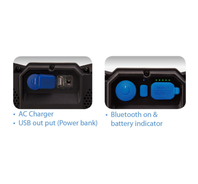 Переносной прожектор с ручкой 40W COB Bluetooth