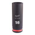 Головка ударная ShW 3/8'' SKT MILWAUKEE, удлиненная, 16мм