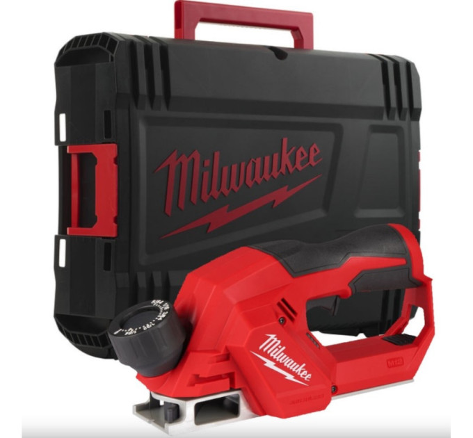 Рубанок аккумуляторный бесщёточный MILWAUKEE M12 BLP-0X (каркас+HDкейс)