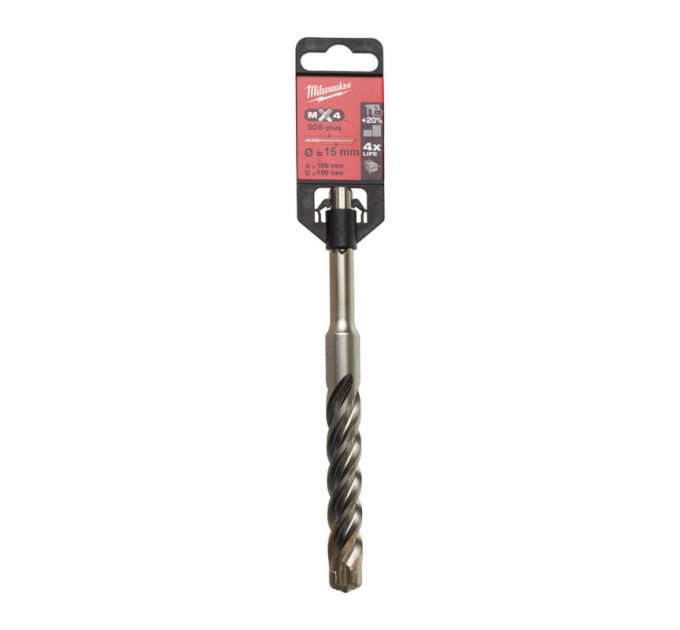 Бур SDS-PLUS MX4 MILWAUKEE, Ø15,0х160х100мм