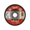 Диск зачистной по металлу MILWAUKEE, SG 27/115х6 PRO+, Ø115мм