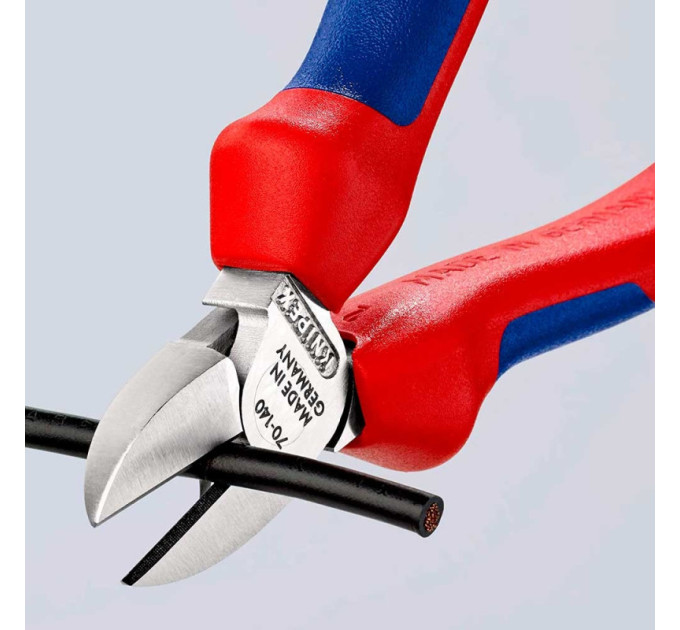 Кусачки боковые (бокорезы), Ø4,0мм, 140мм KNIPEX 70 05 140, хромированные