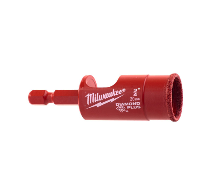 Коронка алмазна Diamond Plus MILWAUKEE, Ø20мм (1/4 Hex)