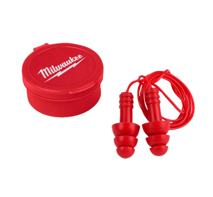 Багаторазові беруші зі шнуром - 3 шт MILWAUKEE 4932471904