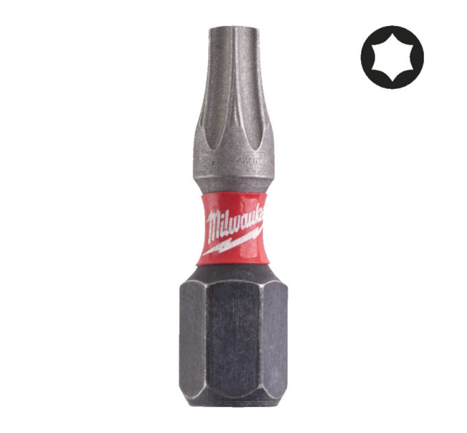 Бита SHOCKWAVE MILWAUKEE, TX20, 25мм, (2шт)