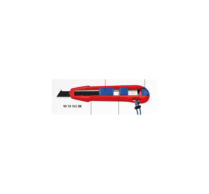 Нож универсальный CutiX KNIPEX 90 10 165 BK