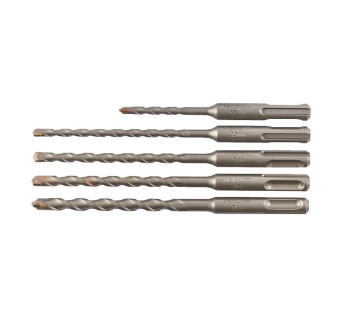 Набор буров SDS-PLUS Contractor MILWAUKEE, (5,5/5,5/6/7/8мм) (5шт)