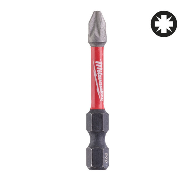 Бита SHOCKWAVE MILWAUKEE, PZ2, 50мм