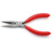 Круглогубцы плоские с режущими кромками Ø2,5мм, 140мм KNIPEX 25 01 140, фосфатированные