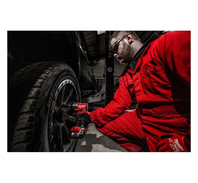 Гайковерт акумуляторний безщітковий MILWAUKEE 1/2" (881 Нм) M18 FMTIW2F12-0Х, з кільцем (каркас)