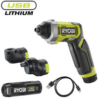 Отвертка аккумуляторная RYOBI USB Lithium RSD4-120TA2 4В (1х2Ач) 5Нм, 200об/хв Отвертка аккумуляторная RYOBI USB Lithium RSD4-120TA2 4В (1х2Ач) 5Нм, 200об/хв