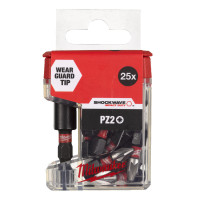 Бита SHOCKWAVE MILWAUKEE. PZ2 25мм (25шт) + магнитный держатель для бит Бита SHOCKWAVE MILWAUKEE. PZ2 25мм (25шт) + магнитный держатель для бит