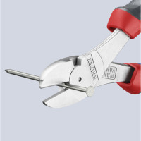 Кусачки боковые (бокорезы) особой мощности, Ø3,8мм, 180мм KNIPEX 74 05 180, хромированные