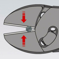 Кусачки боковые (бокорезы) особой мощности TwinForce, Ø4,0мм, 180мм KNIPEX 73 71 180,фосфатированные
