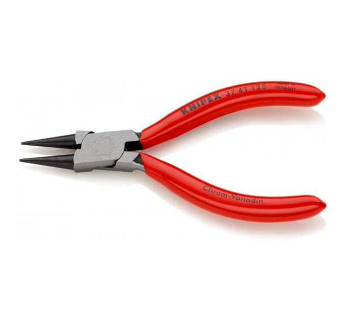 Плоскогубцы круглогубцы захватные для точных работ, 125мм, KNIPEX 37 41 125, фосфатированные
