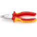Пассатижи (плоскогубцы) комбинированные Ø10,0мм, 160мм VDE KNIPEX 03 06 160 SB, хром (в блистере)
