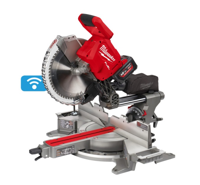 Пила торцовочная аккумуляторная бесщеточная MILWAUKEE M18 FMS305-121 (Ø305мм) (ЗУ+1акк.Х12Ач), (заме