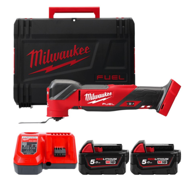 Инструмент многофункциональный аккумуляторный бесщёточный MILWAUKEE M18 FMT-502X (ЗУ+2ак.Х5А+HDкейс)