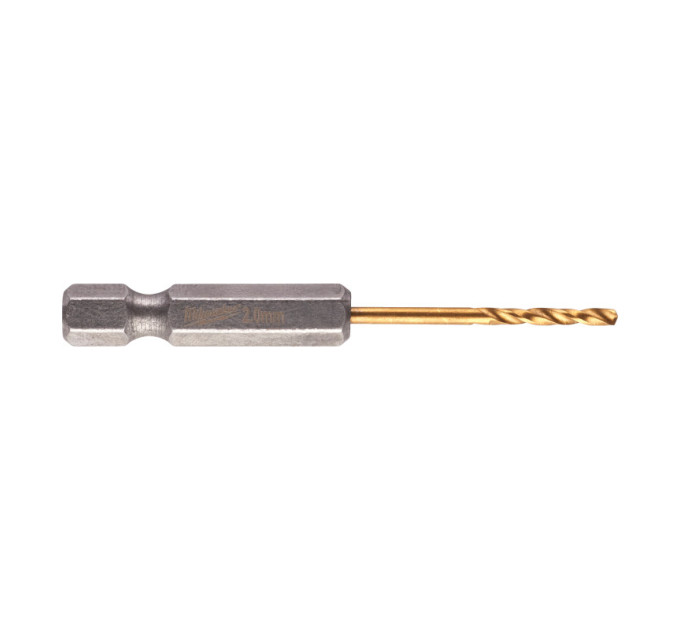 Сверло по металлу RedHEX SHOCKWAVE™ HSS-TiN MILWAUKEE, Ø2,0х59,5х17мм, (2шт)