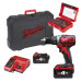 Дрель-шуруповерт аккумуляторная MILWAUKEE M18 BDD-402CA (ЗУ, 2х4Ач, кейс, набор бит 32шт)