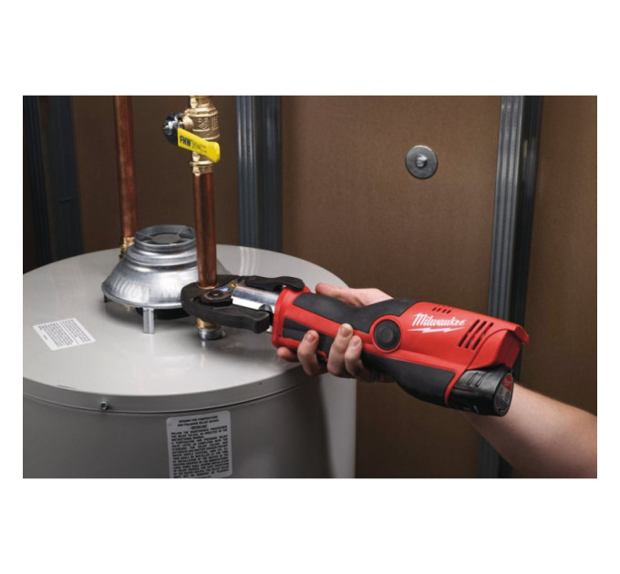 Обтискач гідравлічний акумуляторний для труб MILWAUKEE M12 HPT-0C (каркас+кейс)