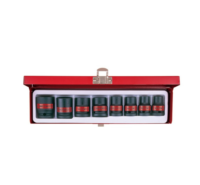 Набор головок ударных 1/2" 8 ед. 6-ти гранные,короткие, дюймовые, 3/8"-15/16"