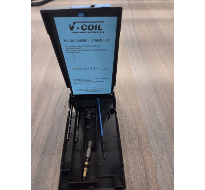Набор для ремонта резьбы M 3x0,5 V-COIL 04070