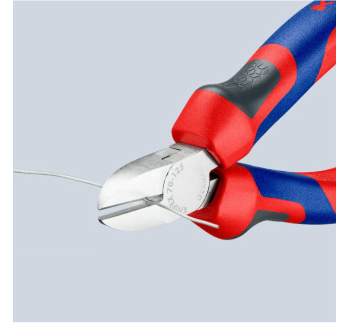 Кусачки боковые (бокорезы), Ø3,0мм, 125мм KNIPEX 70 02 125, фосфатированные